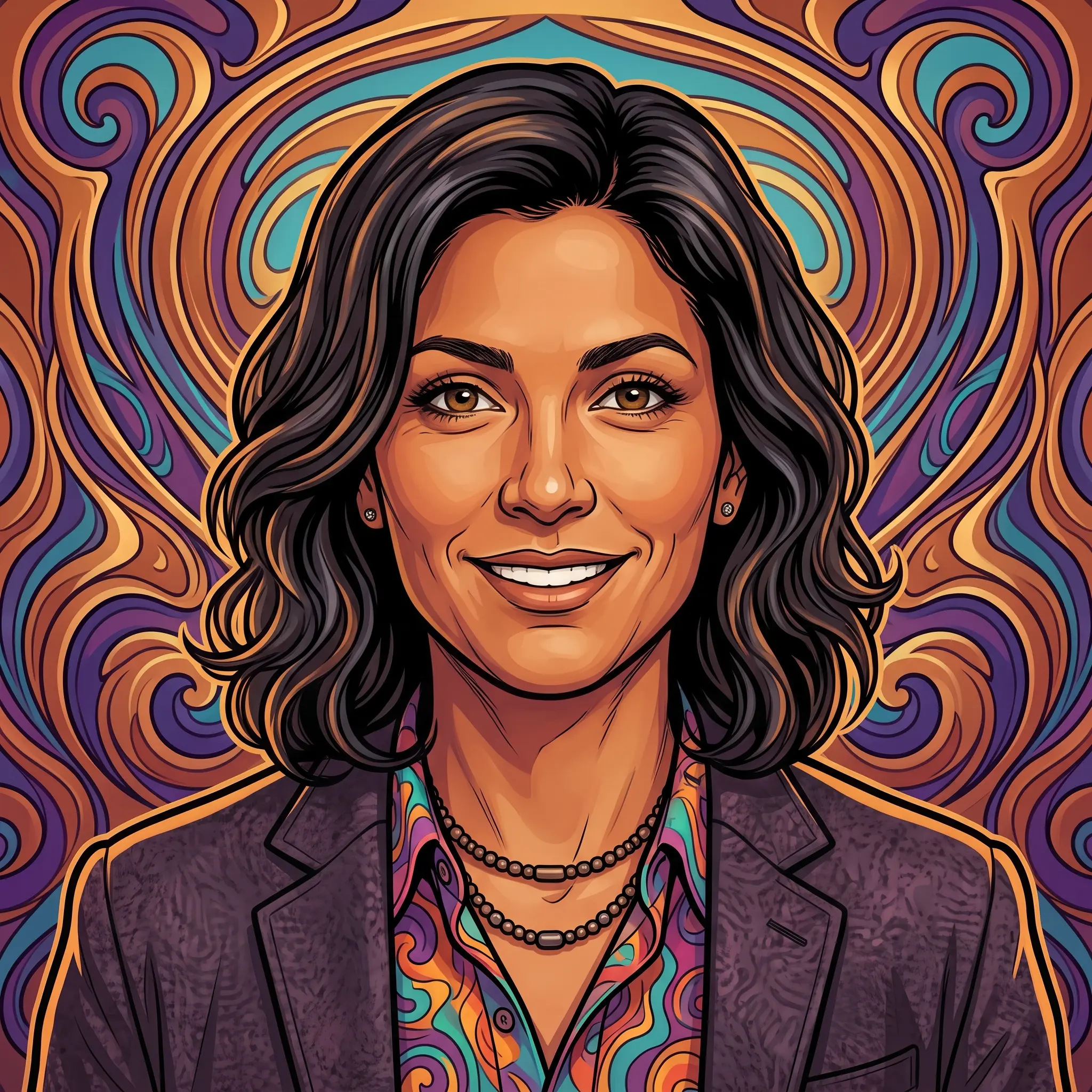 Illustrated portrait of Jordan “Closer” Vale, a fictional Artificial Intelligence specialist