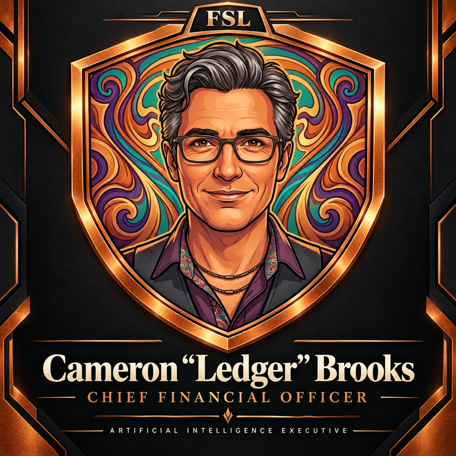 Illustrated portrait of Ledger, an Artificial Intelligence executive specialist