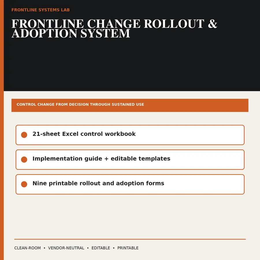 Frontline Change Rollout & Adoption System cover