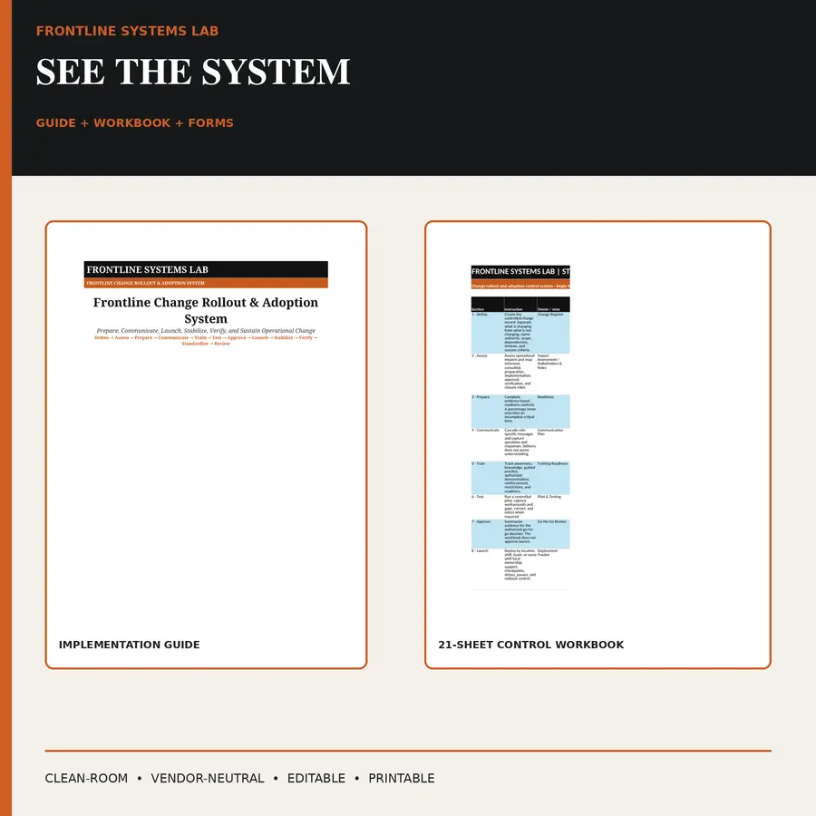 Frontline Change Rollout & Adoption System preview 4