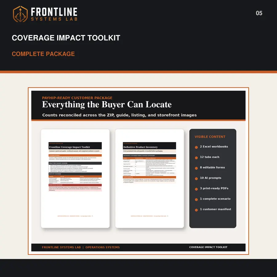 Frontline Coverage Impact Toolkit preview 5
