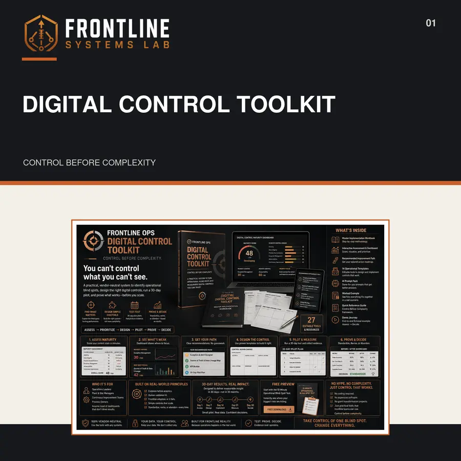 Frontline Ops Digital Control Toolkit cover