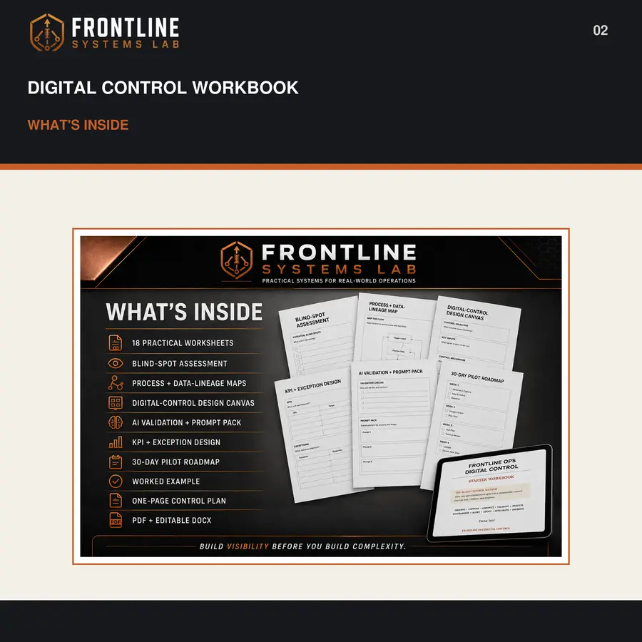 Frontline Ops Digital Control Workbook preview 2