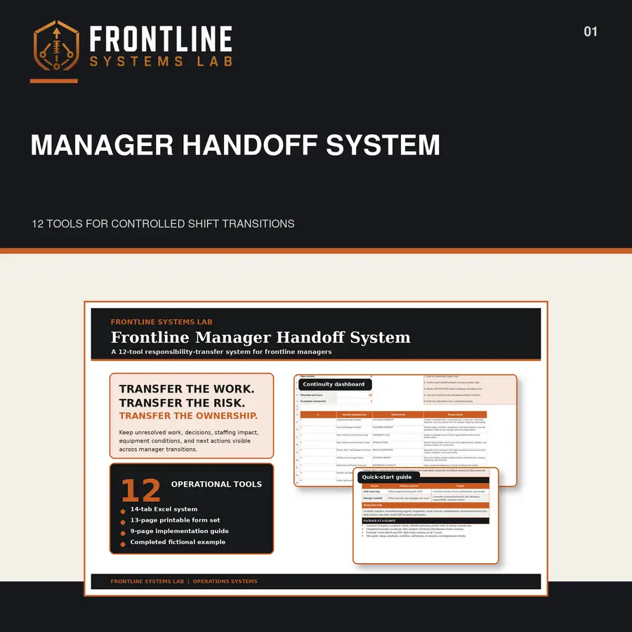 Frontline Manager Handoff System video