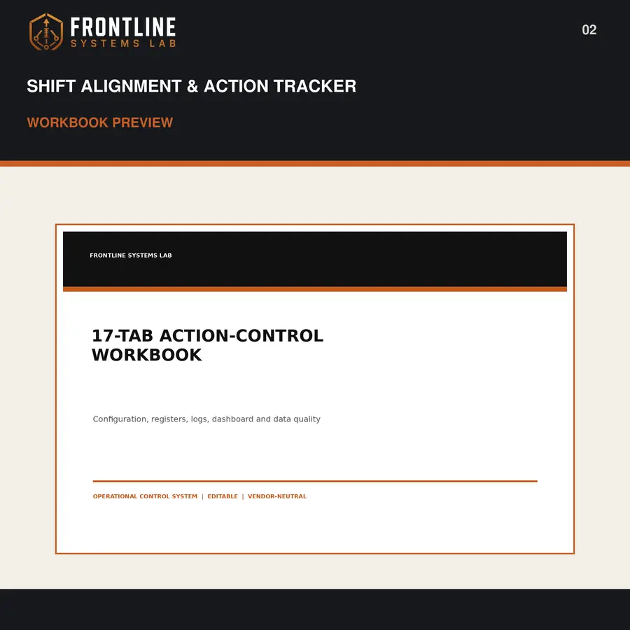 Frontline Shift Alignment & Action Tracker preview 2