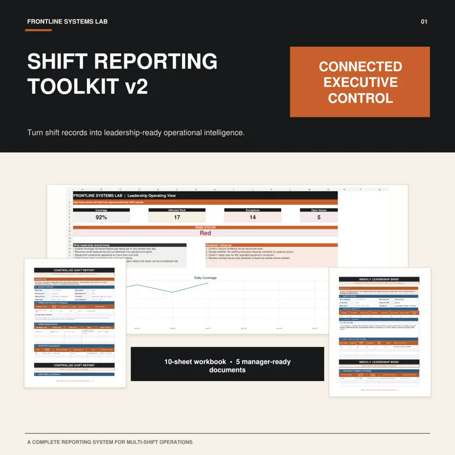 Shift Reporting Toolkit v2 cover