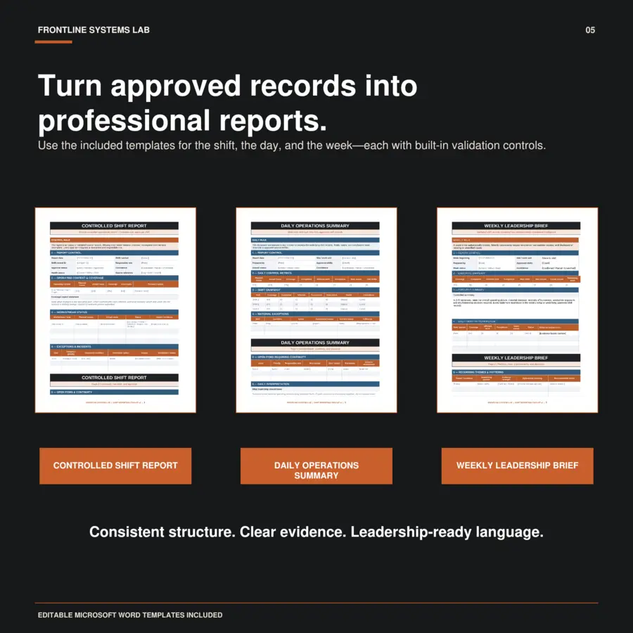 Shift Reporting Toolkit v2 preview 5